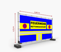 Feuerwehr Banner 340x173cm Frontlite – Bild 2
