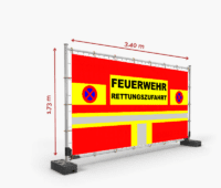 Feuerwehr Banner 340x173cm Frontlite – Bild 3