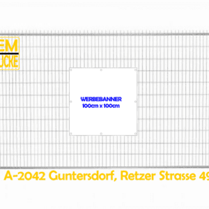 Mesh Werbebanner 100cm x 100cm