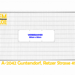 Mesh Werbebanner 150cm x 50cm