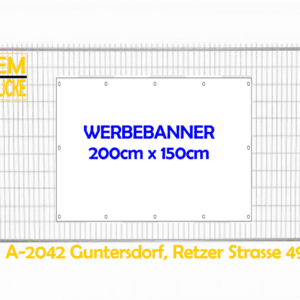 Mesh Werbebanner 200cm x 150cm