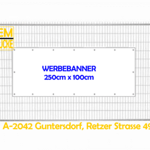 Mesh Werbebanner 250cm x 100cm