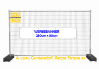 Mesh Werbebanner 250cm x 50cm