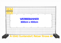 Mesh Werbebanner 300cm x 100cm
