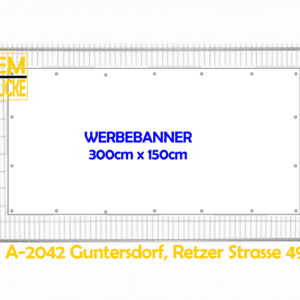 Mesh Werbebanner 300cm x 150cm
