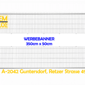 Mesh Werbebanner 350cm x 50cm