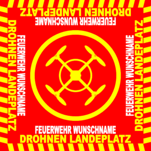 BOS Drohnenlandeplatz 150 x 150 cm rgw