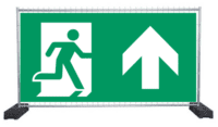 Notausgangsbanner Reflektierend pfeil oben
